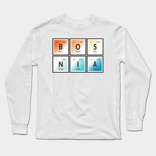 Bosnia Table of Elements Long Sleeve T-Shirt